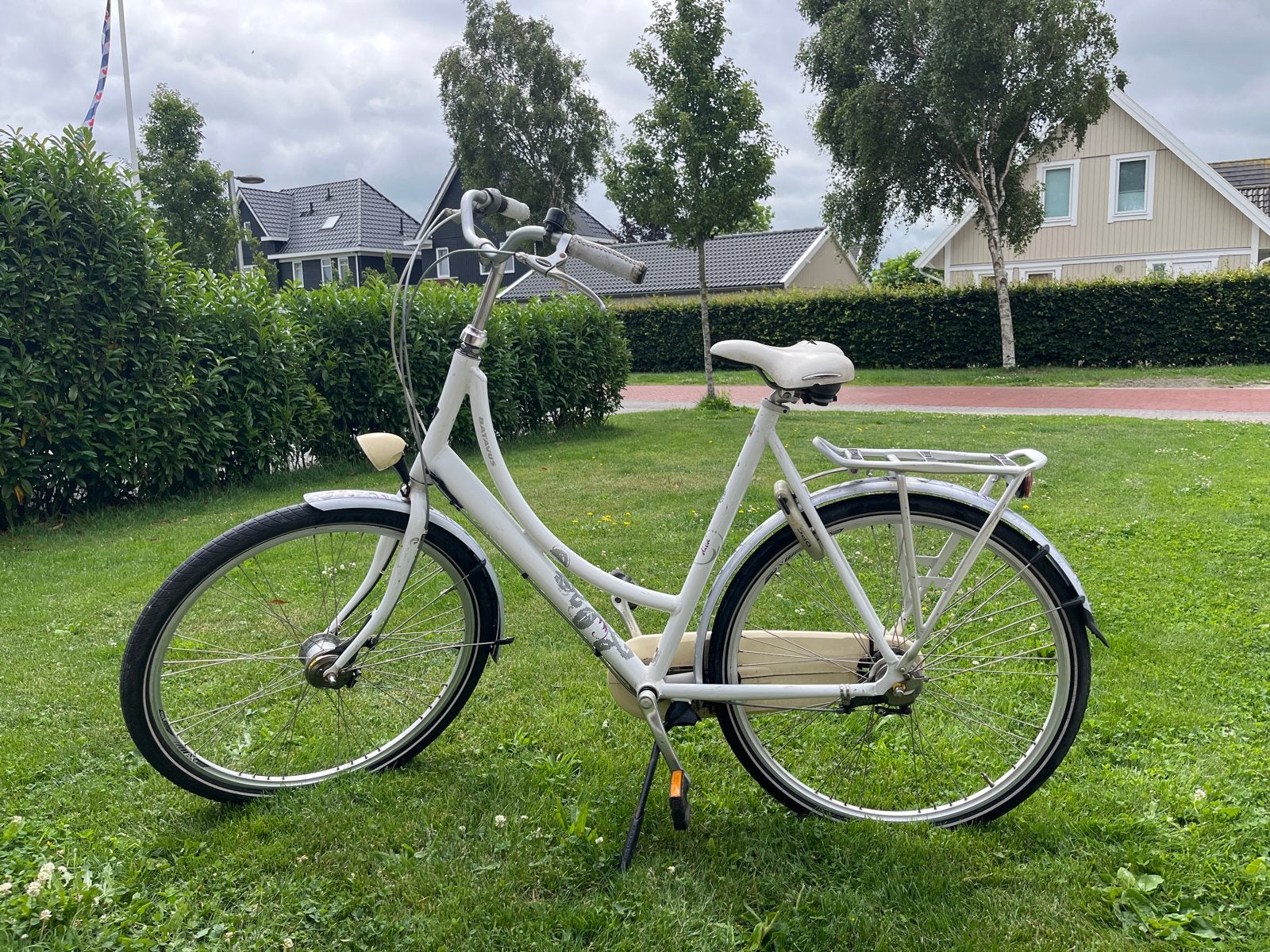Batavus Diva damesfiets wit met 3 versnellingen, Fietsen en Brommers, Fietsen | Dames | Damesfietsen, Ophalen, Batavus, 56 cm of meer