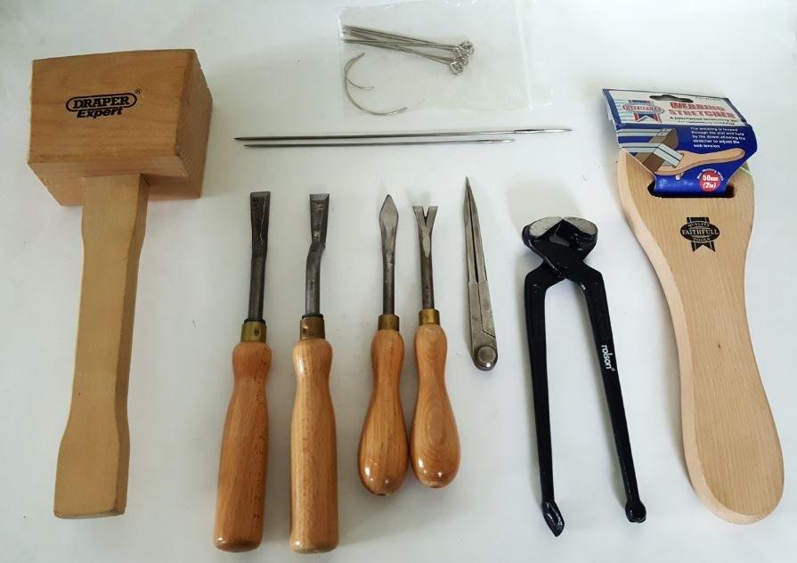 Stoffeerder gereedschap set zgan, Ophalen, Zo goed als nieuw
