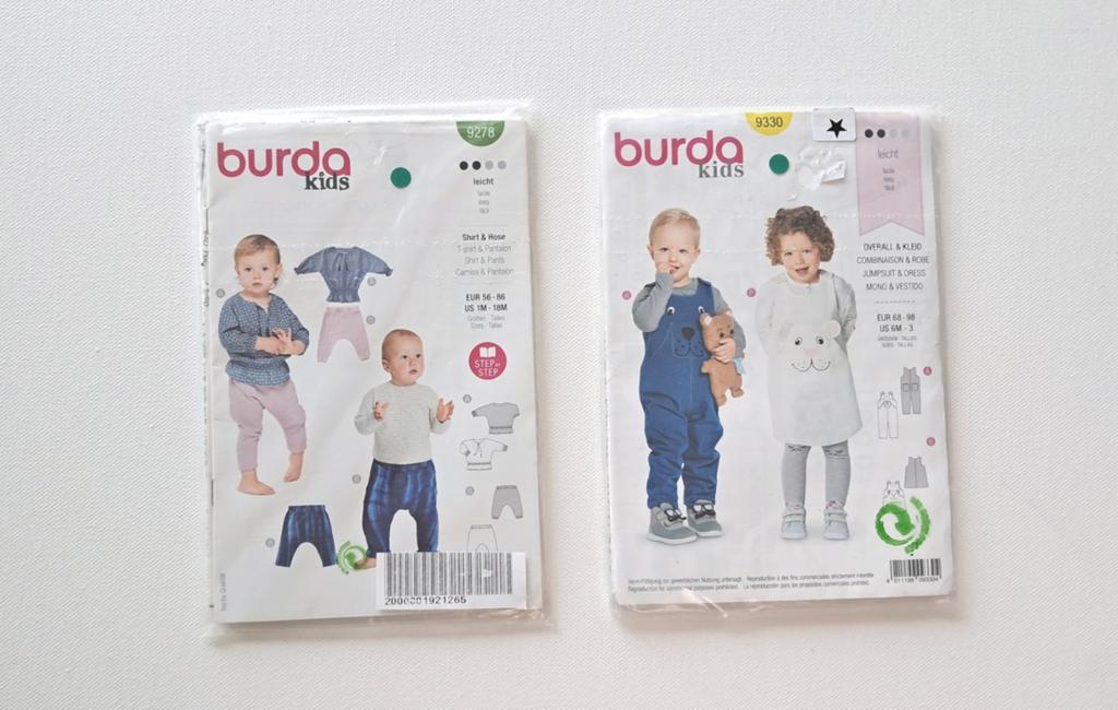 Burda kids naaipatroon easy maat 56 -86 en 68 -98, Hobby en Vrije tijd, Kledingpatronen, Overige typen, Kind, Nieuw, Burda