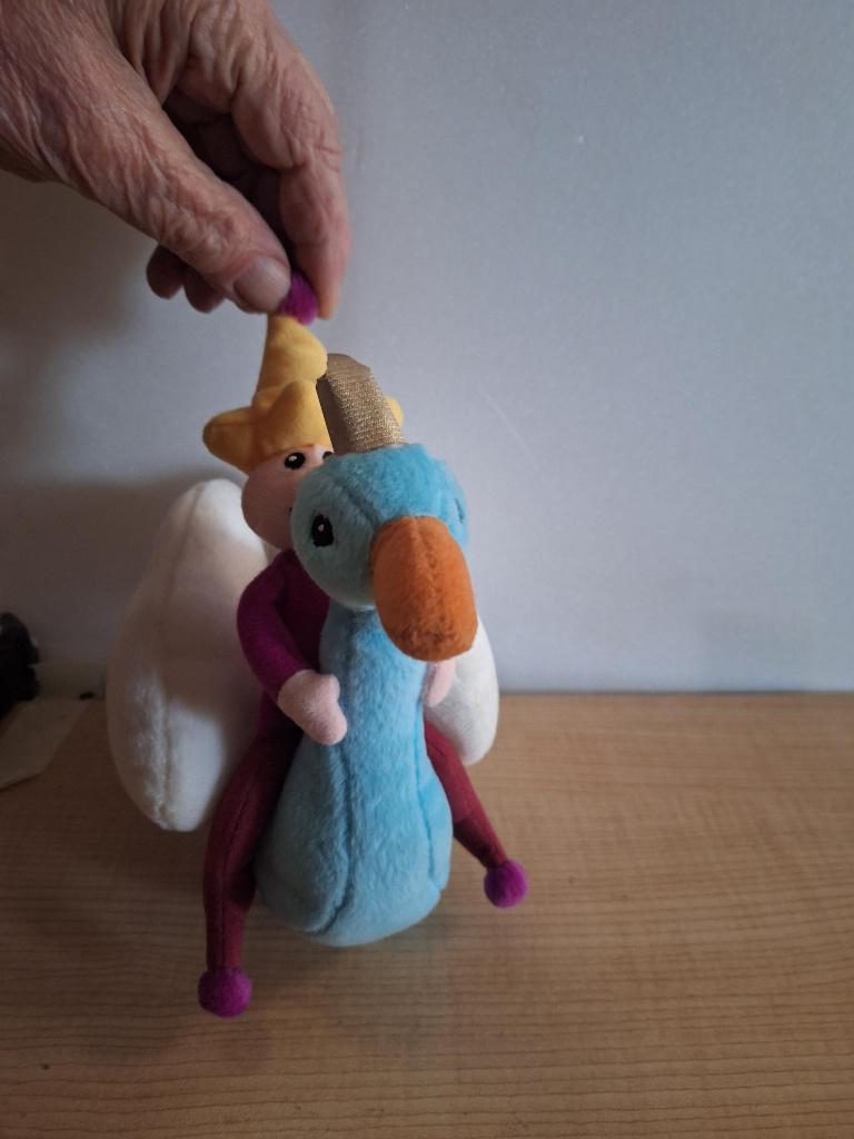 knuffel eend en kabouter, Kinderen en Baby's, Speelgoed | Knuffels en Pluche, Ophalen of Verzenden, Zo goed als nieuw, Eend