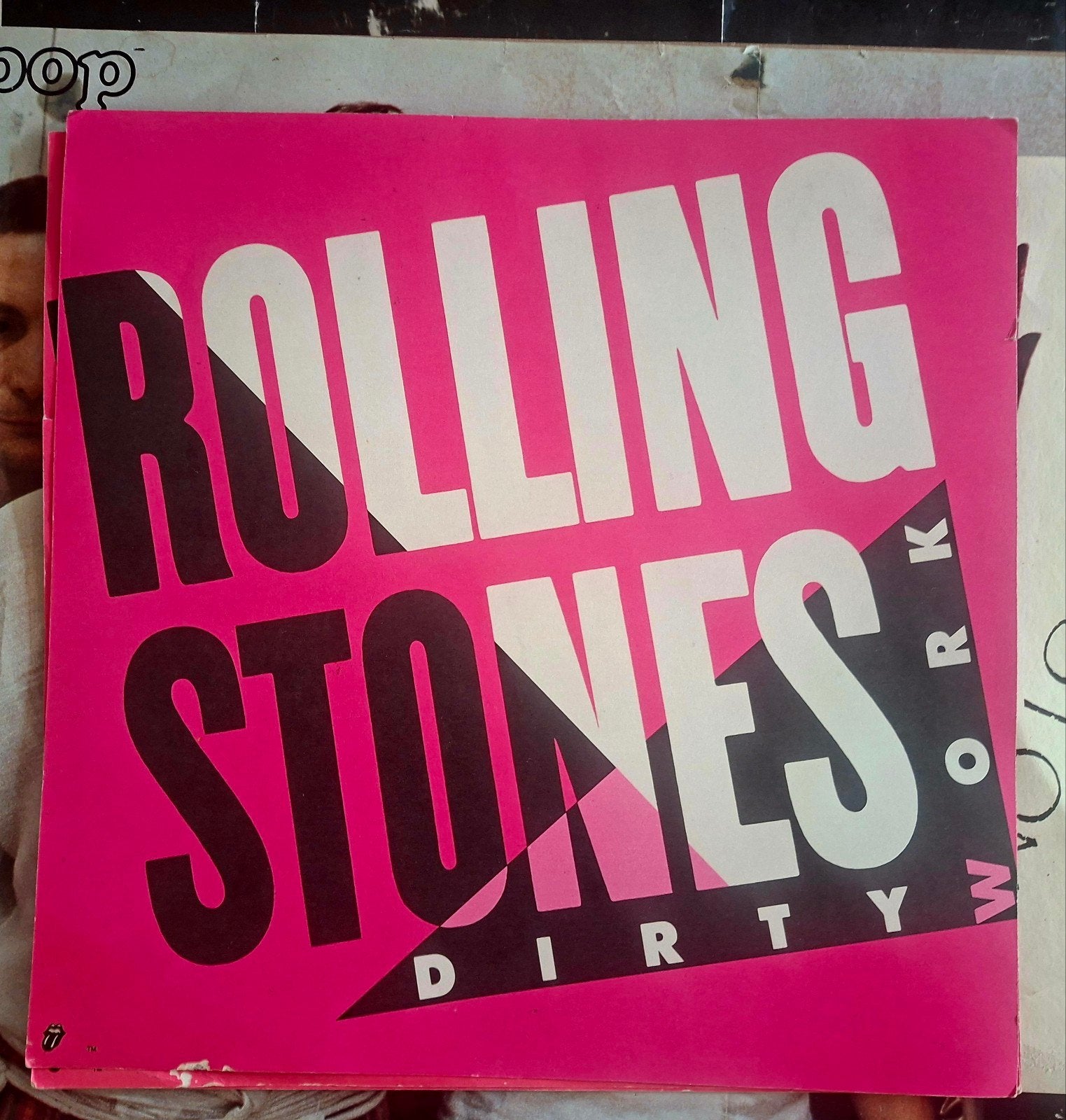 Rolling Stones Dirty Work Poster, Verzamelen, Gebruikt, Rechthoekig Liggend, Ophalen of Verzenden, A1 t/m A3