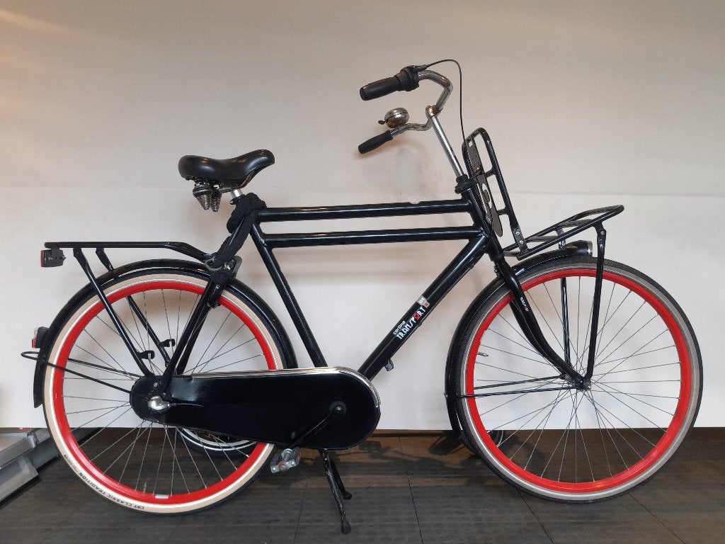 28 inch Cortina U4 Transport met 3 versnellingen 65 cm frame, Terugtraprem, Gebruikt, Versnellingen, 65 cm of meer