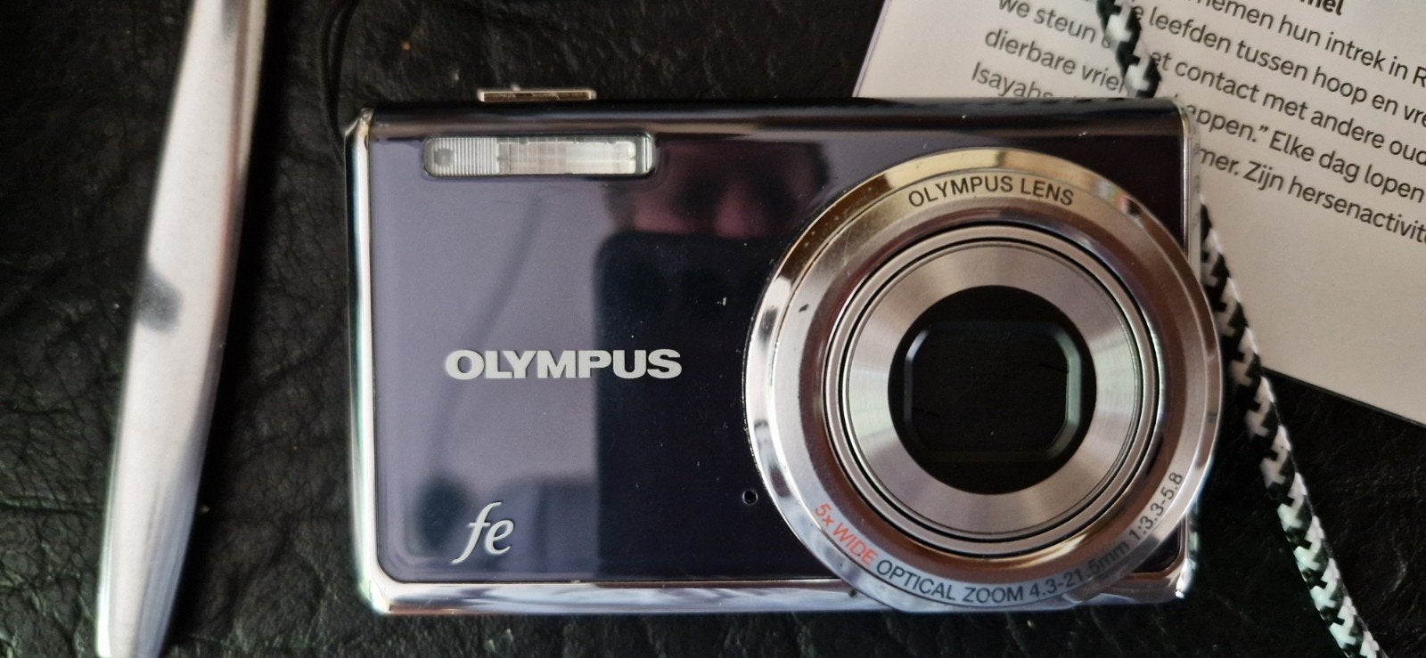 Olympus FE Compactcamera met Oplader en Tasje, Ingebouwde flitser, Gebruikt, Cameratas, Ophalen of Verzenden