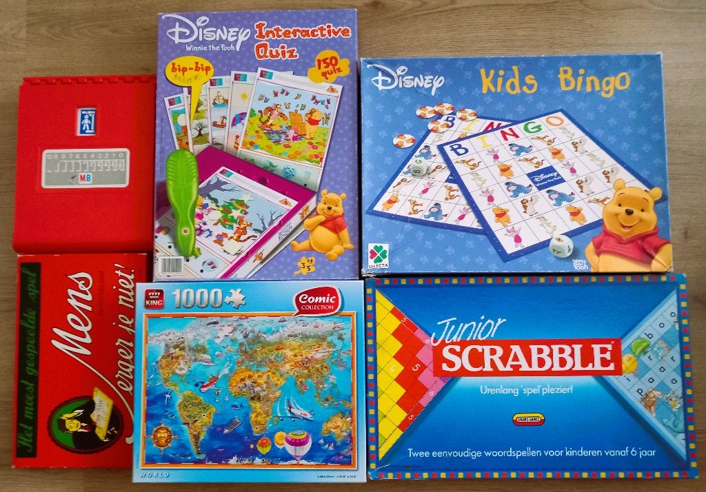 Spellenpakket B - 6 dozen [S - 07] - Waarde: €30 - Nu €10, Een of twee spelers, Ophalen, Reisspel