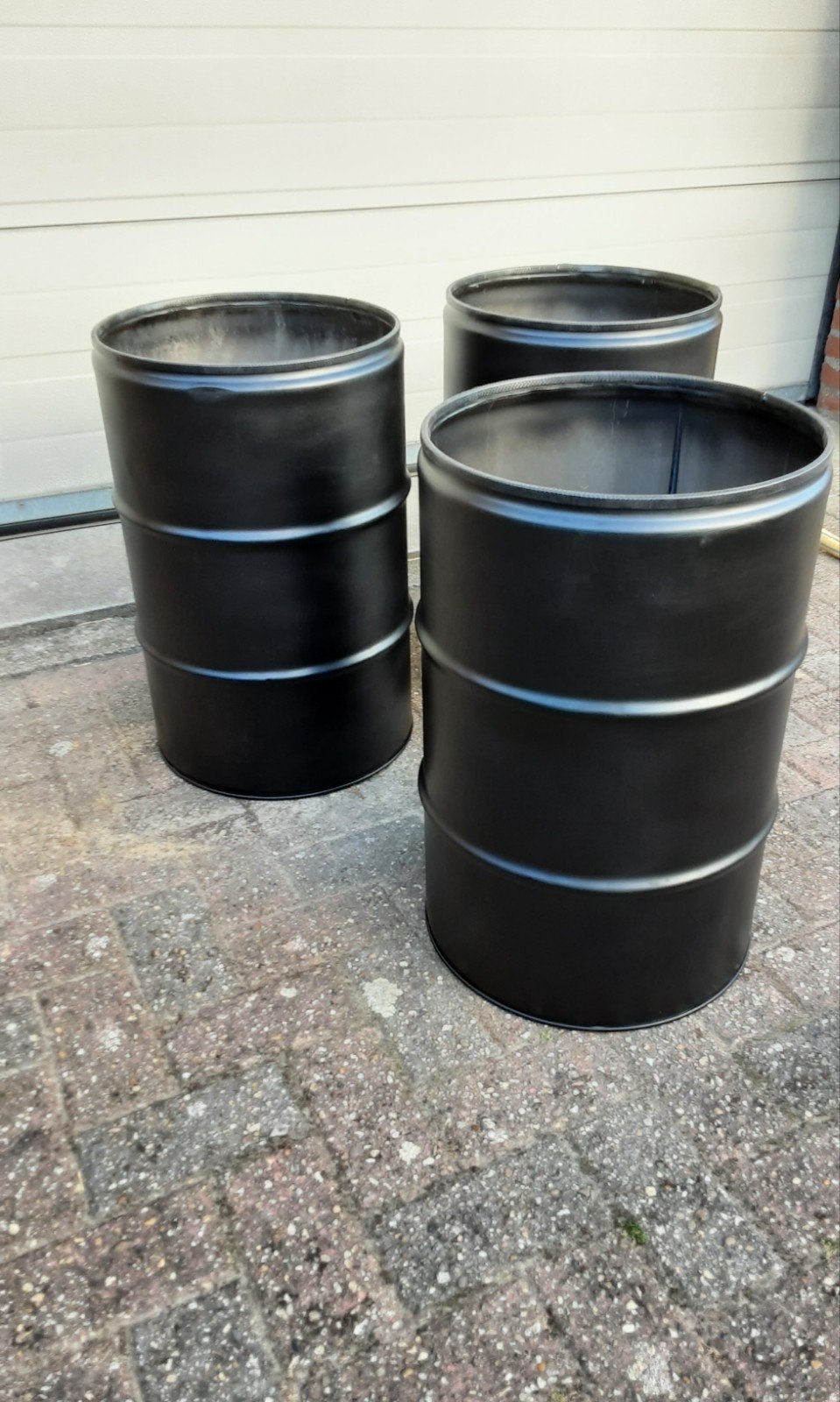 plantenbakken van een olievat, Ophalen, Kunststof
