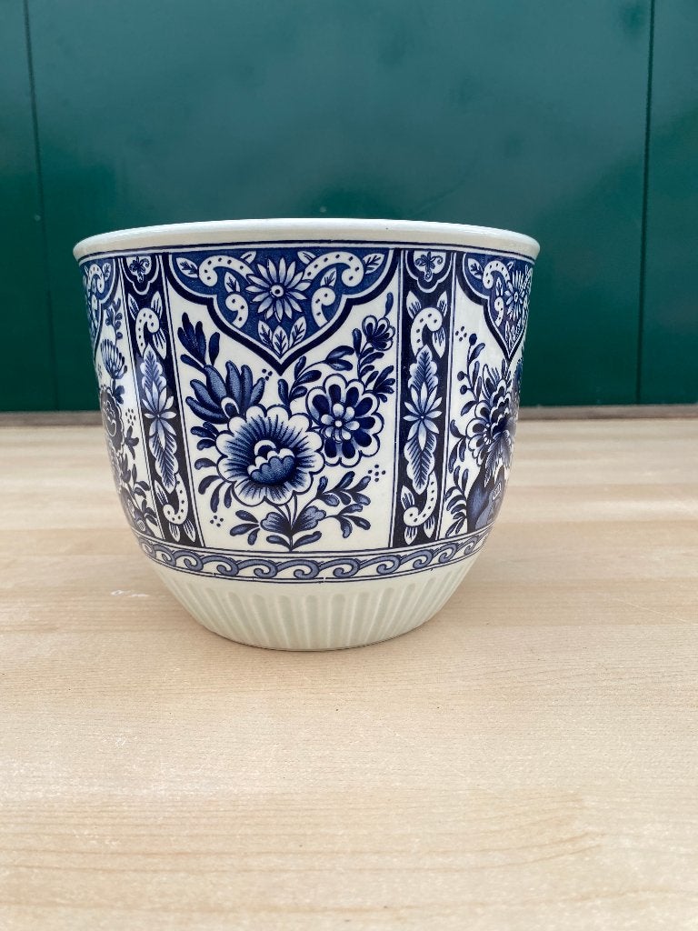 Delfts blauwe bloempot, Antiek en Kunst, Ophalen