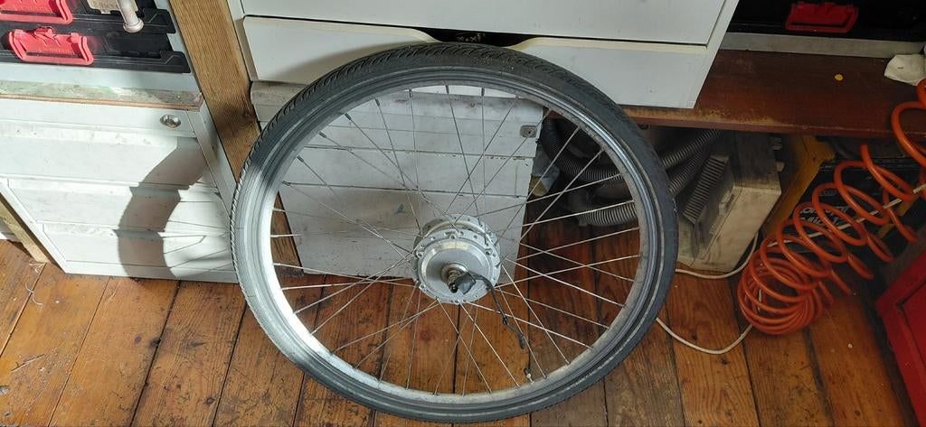 Elektrisch wiel 24v 200w kemp starley, Elektrische fiets, Gebruikt, Band, Ophalen of Verzenden