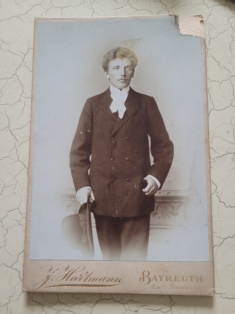 Antieke grote CDV, Gebruikt, Foto, Ophalen of Verzenden, Voor 1940