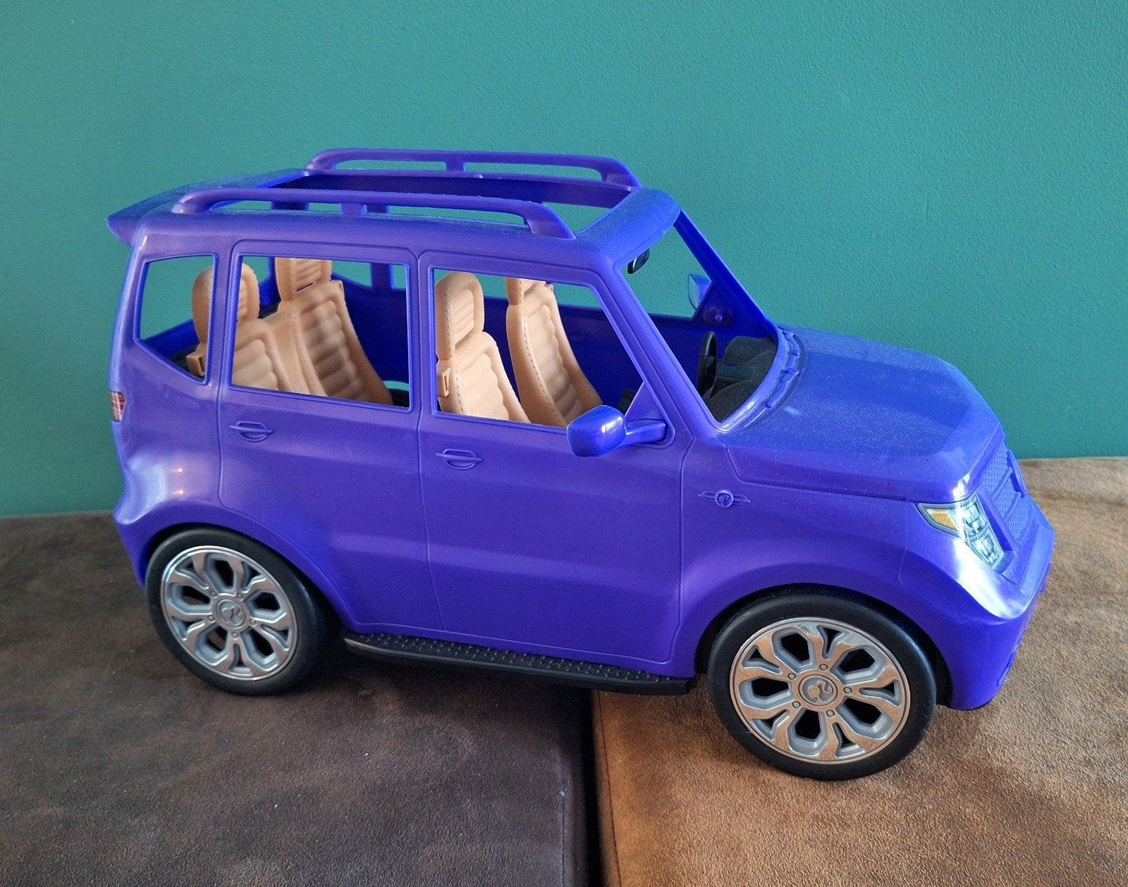 Paarse Barbie speelgoedauto, Ophalen, Gebruikt