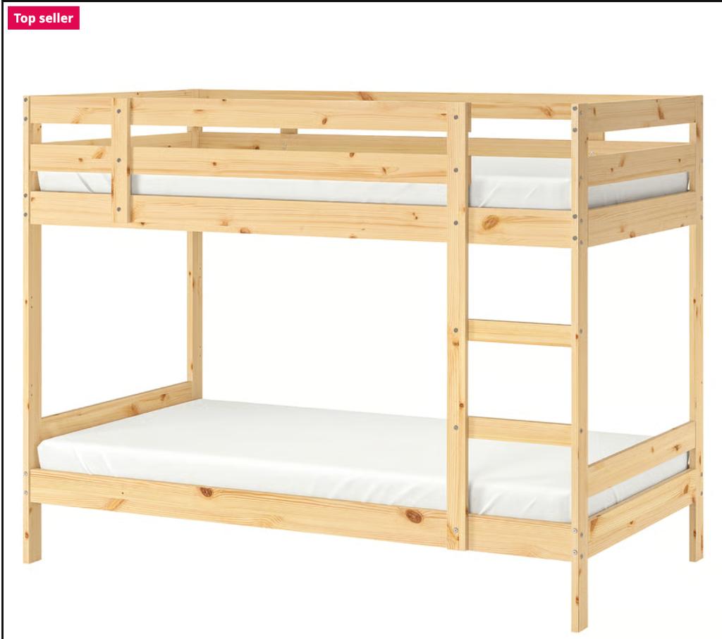IKEA Mydal stapelbed hout ZGAN, Ophalen, Zo goed als nieuw, Stapelbed