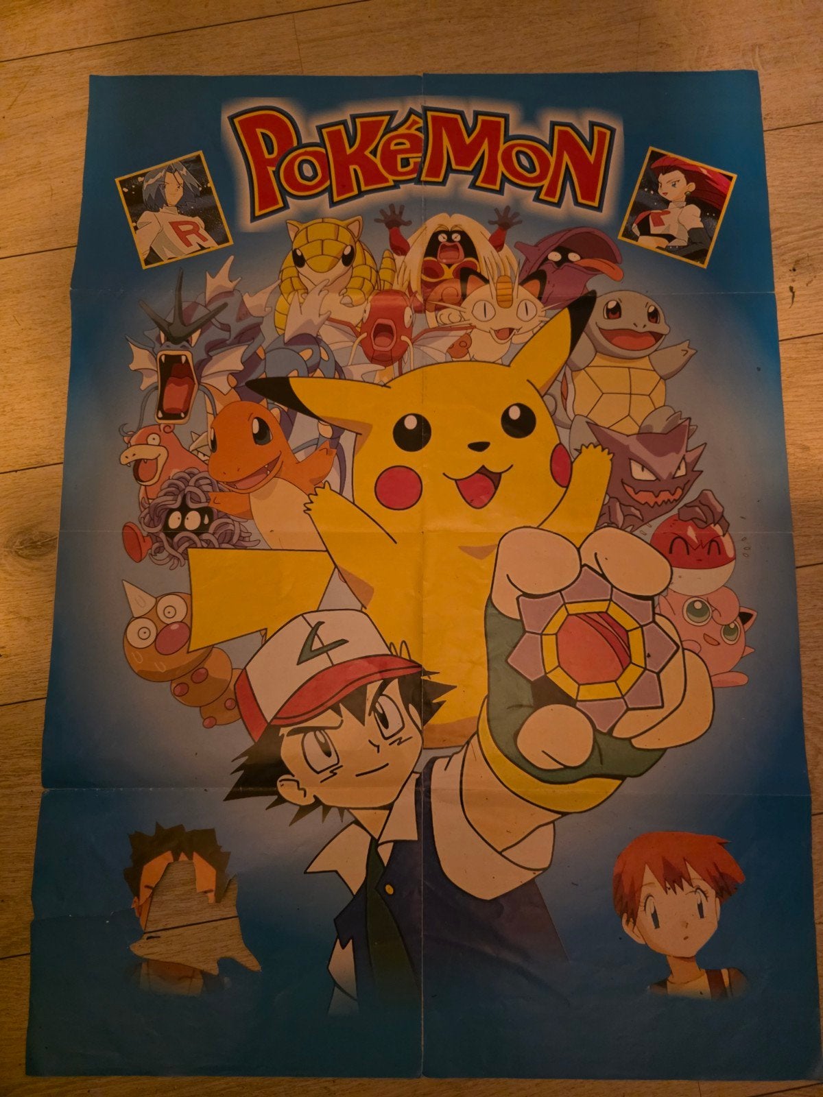 Originele Vintage Pokémon Poster 1999/2000 - 1e Generatie, Ophalen of Verzenden, Gebruikt, Overige typen