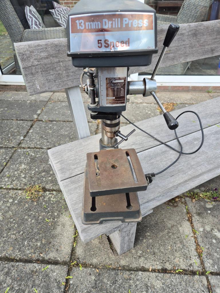 Kolomboormachine 5 speed, Doe-het-zelf en Verbouw, Gereedschap | Boormachines, Ophalen, Gebruikt, Boormachine