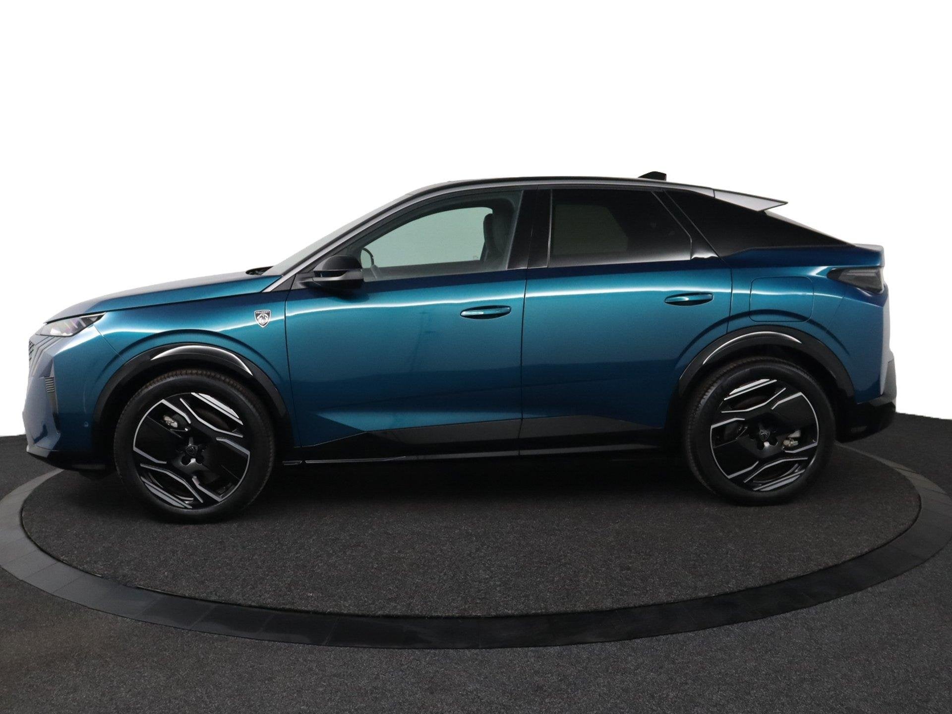 Peugeot e-3008 GT 73 kWh |NAP|1e eigenaar|DOH|Pano|99% SOH, 213 pk, Blauw, Origineel Nederlands, Te koop