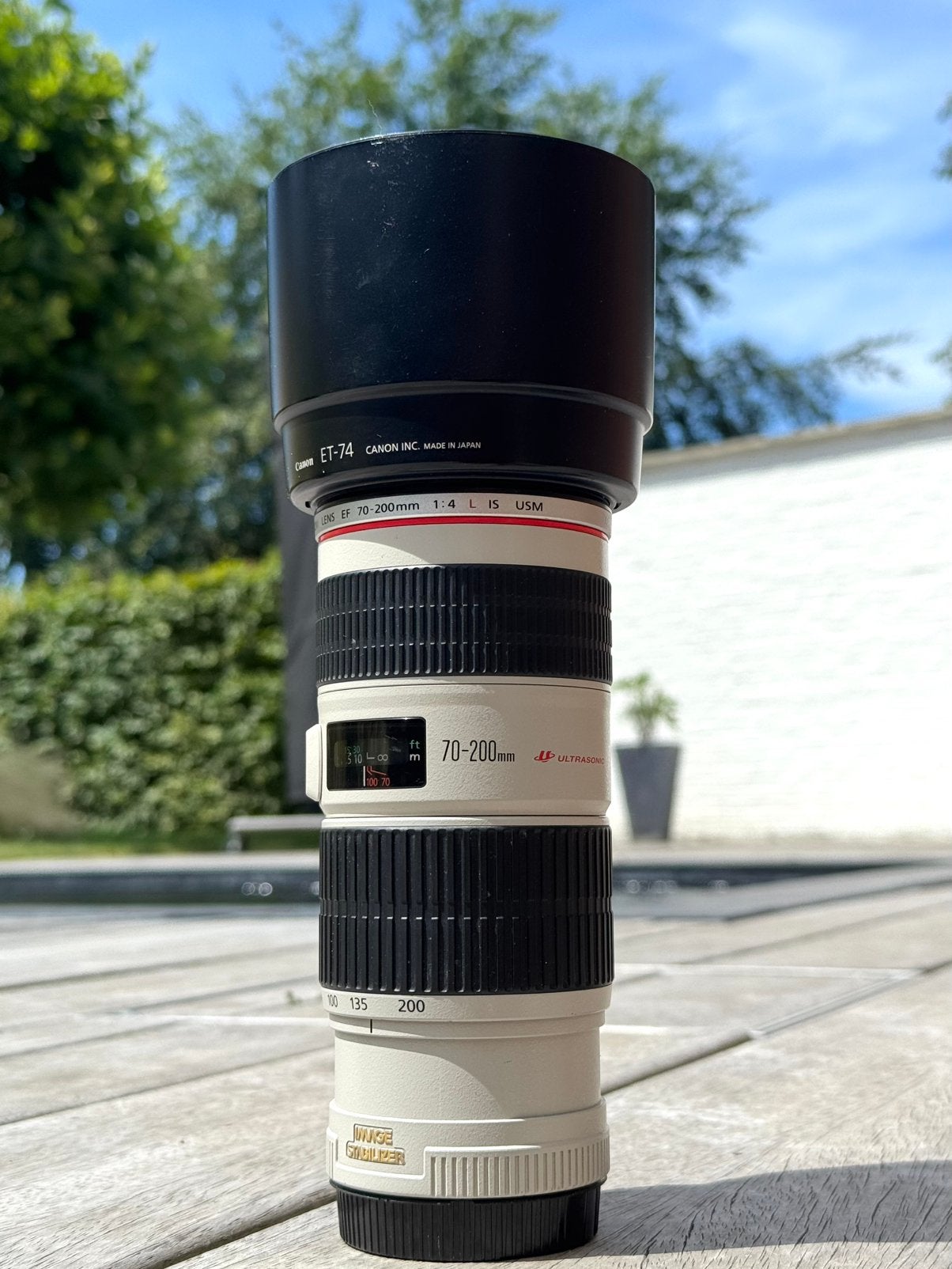 Canon EF L 70-200 F/4 IS, Audio, Tv en Foto, Fotografie | Lenzen en Objectieven, Ophalen of Verzenden, Zo goed als nieuw, Telelens