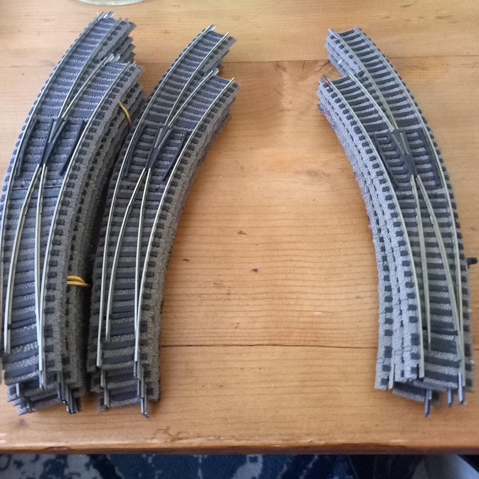 11 x Fleischmann profi 6142 R + 4 x 6142 L, Gebruikt, Gelijkstroom, Fleischmann, Rails