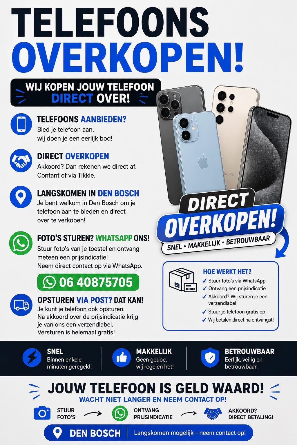 iPhone / Google Pixel gezocht! Nette toestellen tot kapotte!, Ophalen, Gebruikt, Desktop, USB