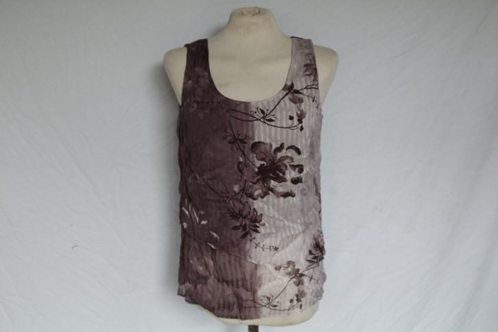 Leuk paars damesshirt.Mt 40.Merk Nitya, Kleding | Dames, T-shirts, Zo goed als nieuw, Maat 38/40 (M), Paars, Zonder mouw, Ophalen of Verzenden