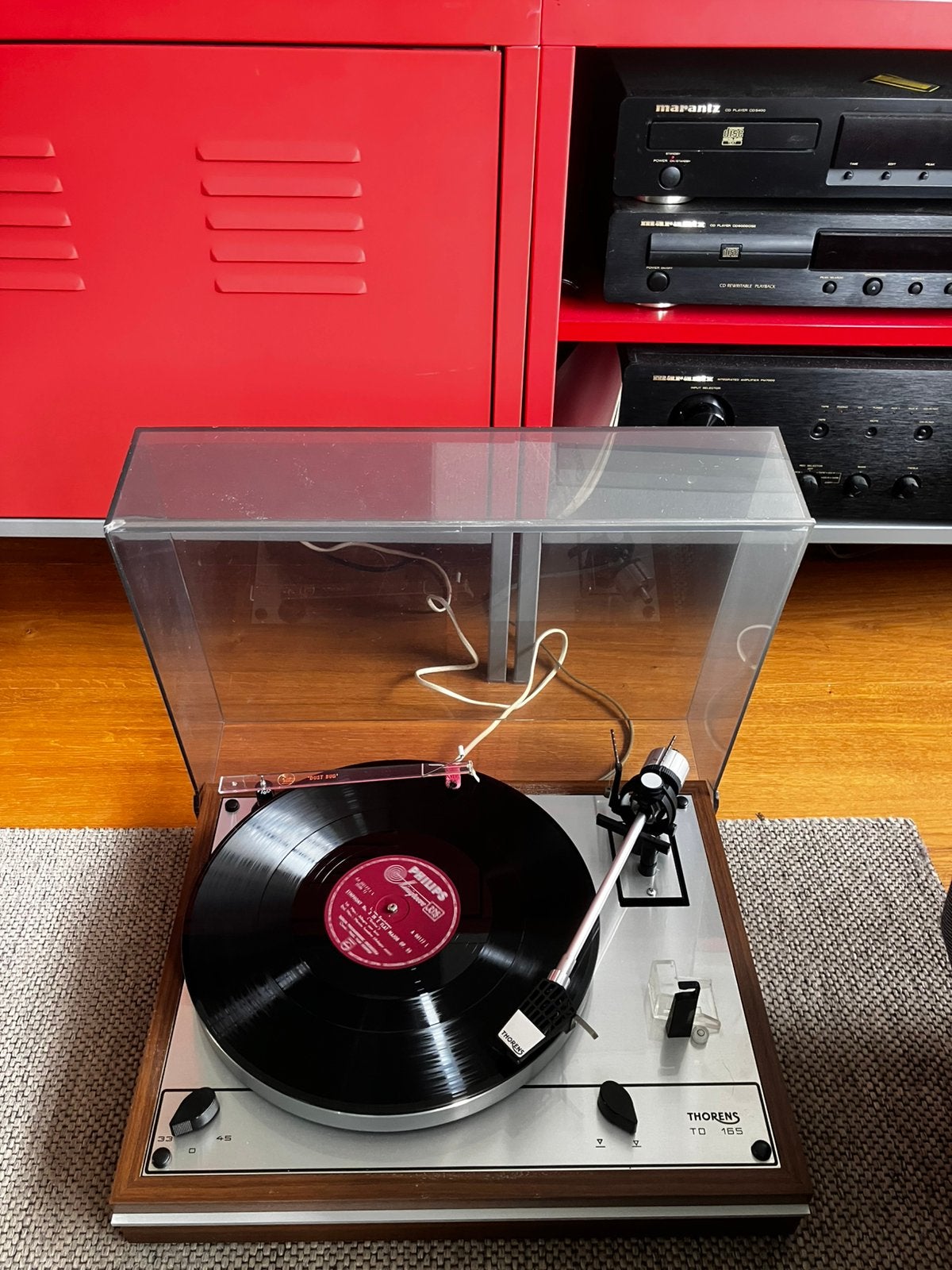 Fantastische Thorens TD 165 platenspeler/ pickup., Ophalen, Refurbished, Thorens