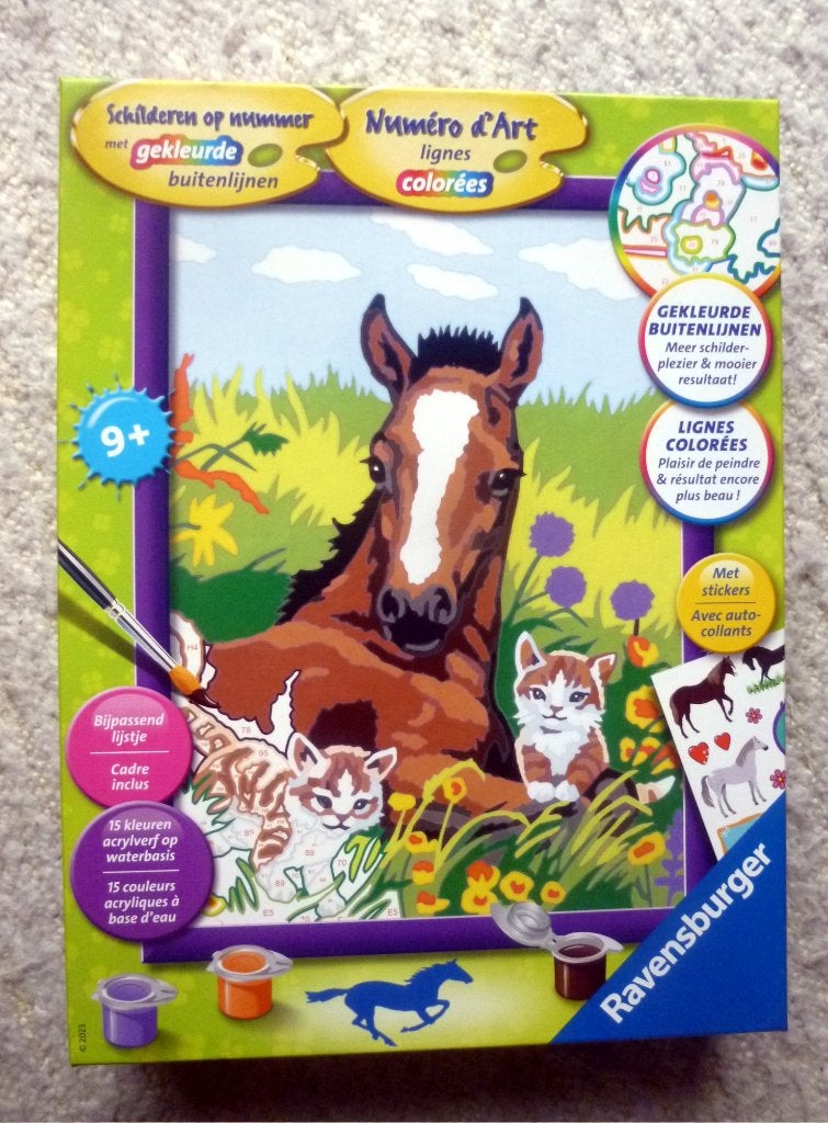 Schilderpakket paard - ravensburger - 9+ nieuw in seal, Ophalen of Verzenden, Nieuw, Schilderen op nummer