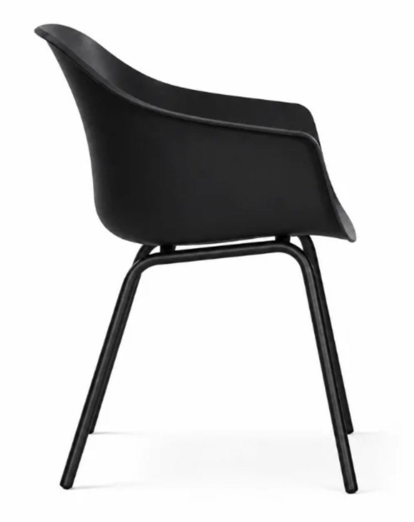 hartman iris rondo zwart stoel 2x, Ophalen, Nieuw, Kunststof