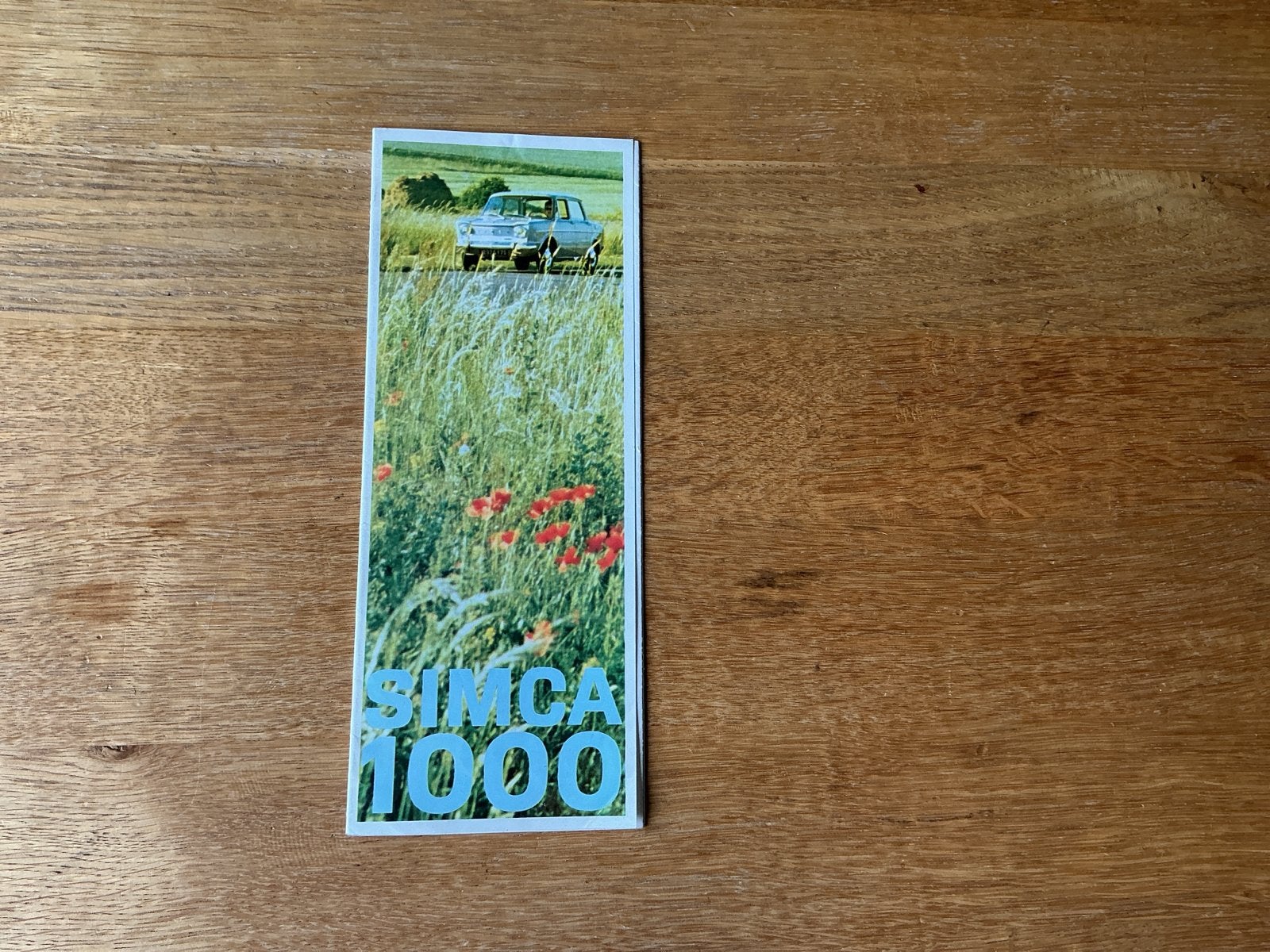 Simca 1000 brochure -, Ophalen of Verzenden, Gelezen, Overige merken