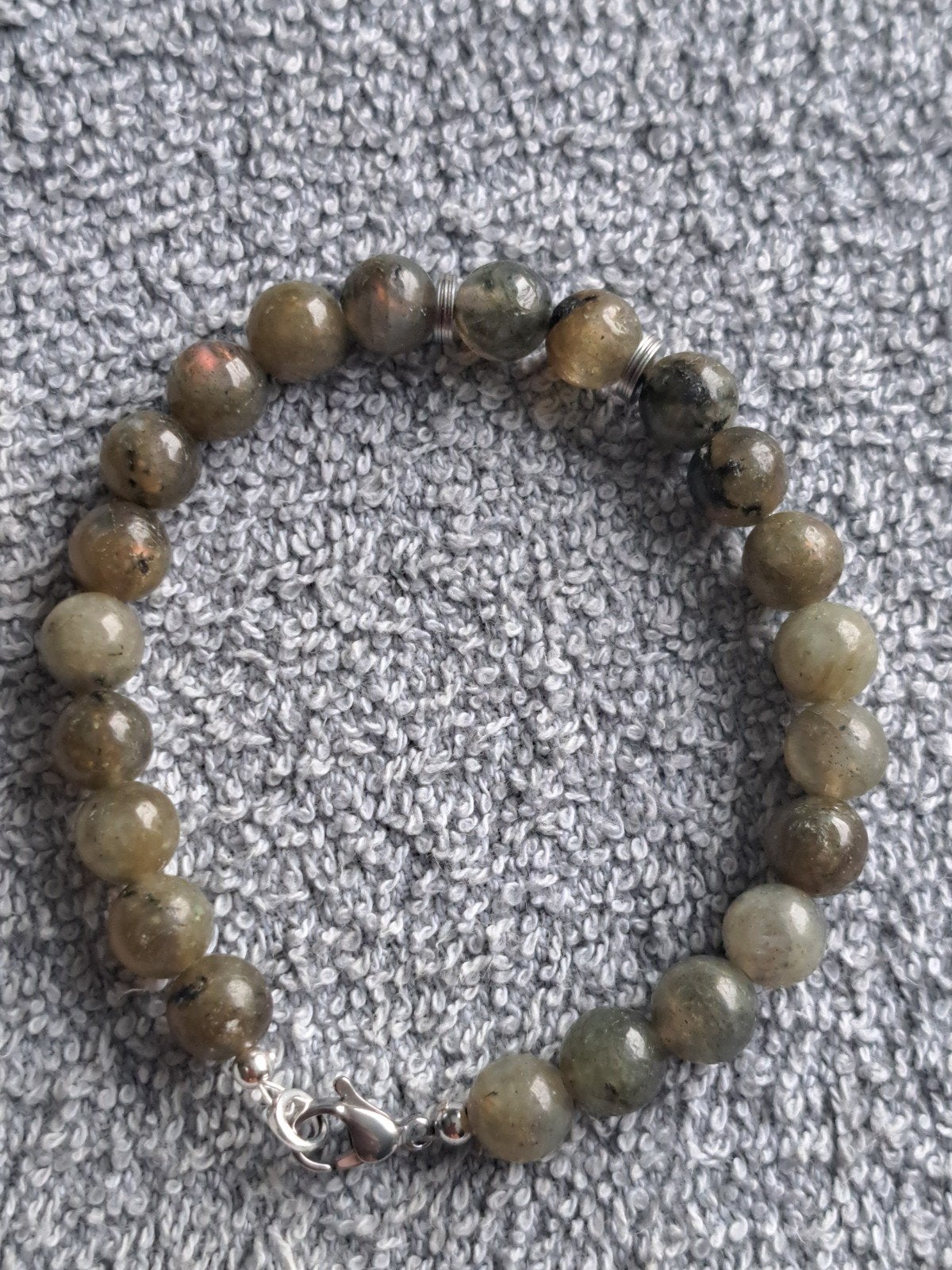 Labradoriet Armband 8mm, Ophalen of Verzenden