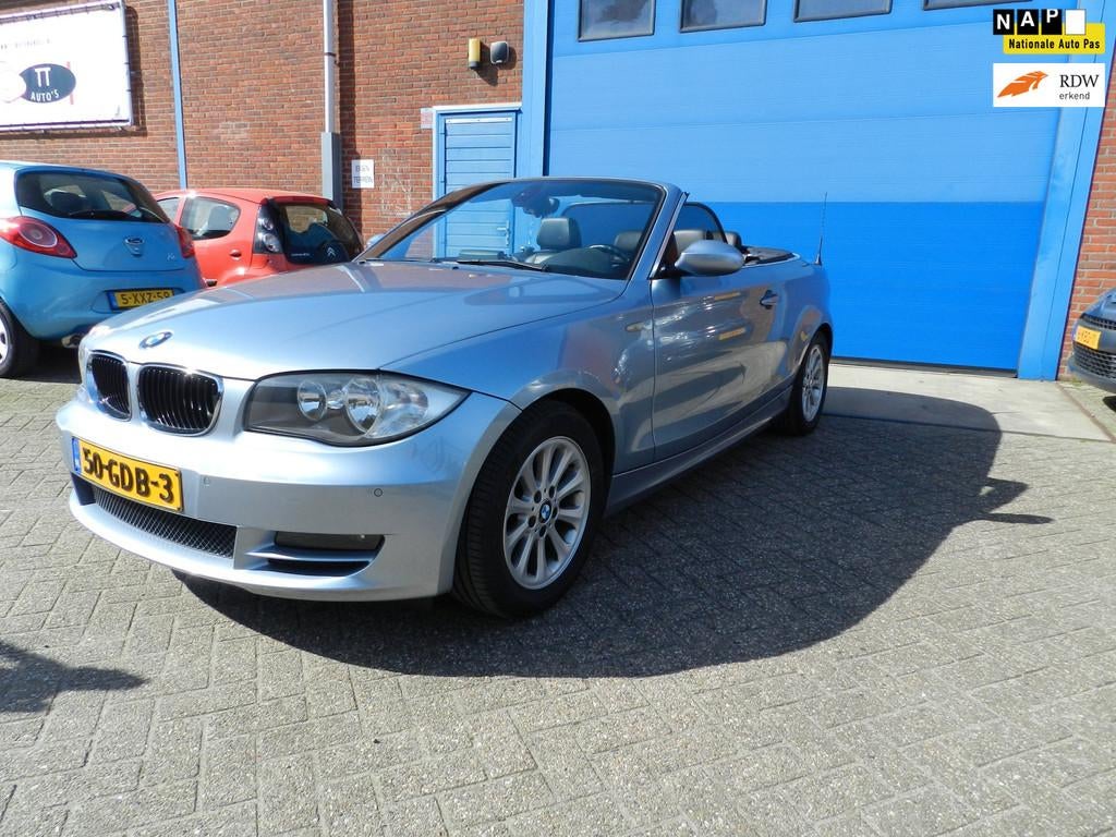 BMW 1-serie Cabrio 118i High Executive top staat, Zwart, Cabriolet, 1405 kg, Euro 4