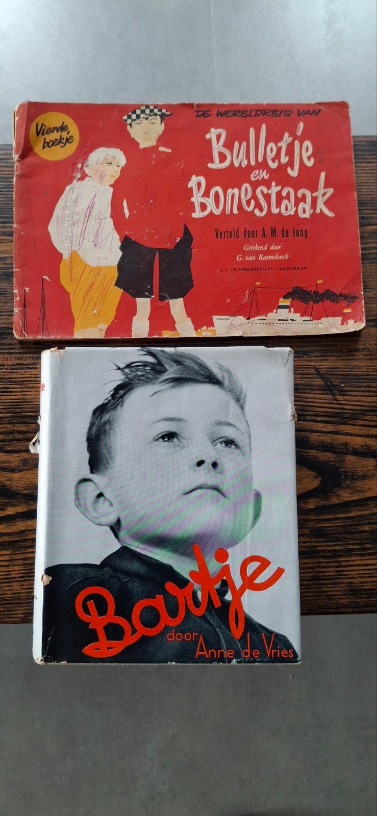 Bartje en Bulletje en Bonestaak - Klassieke kinderboeken, Ophalen of Verzenden, Gelezen, Anne de Vries, A.M. de Jong, Fictie algemeen