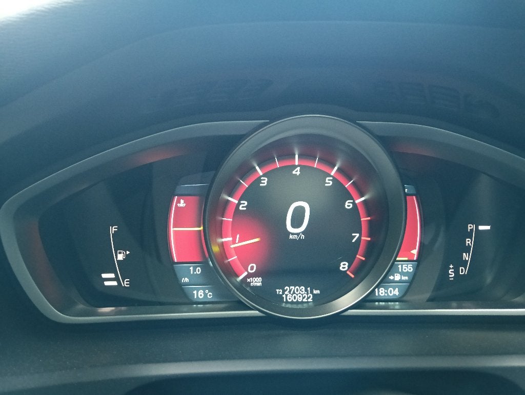Volvo V40 1.6 T4 180PK Powershift 2014 Grijs, 1596 cc, Stof, 4 cilinders, 179 pk