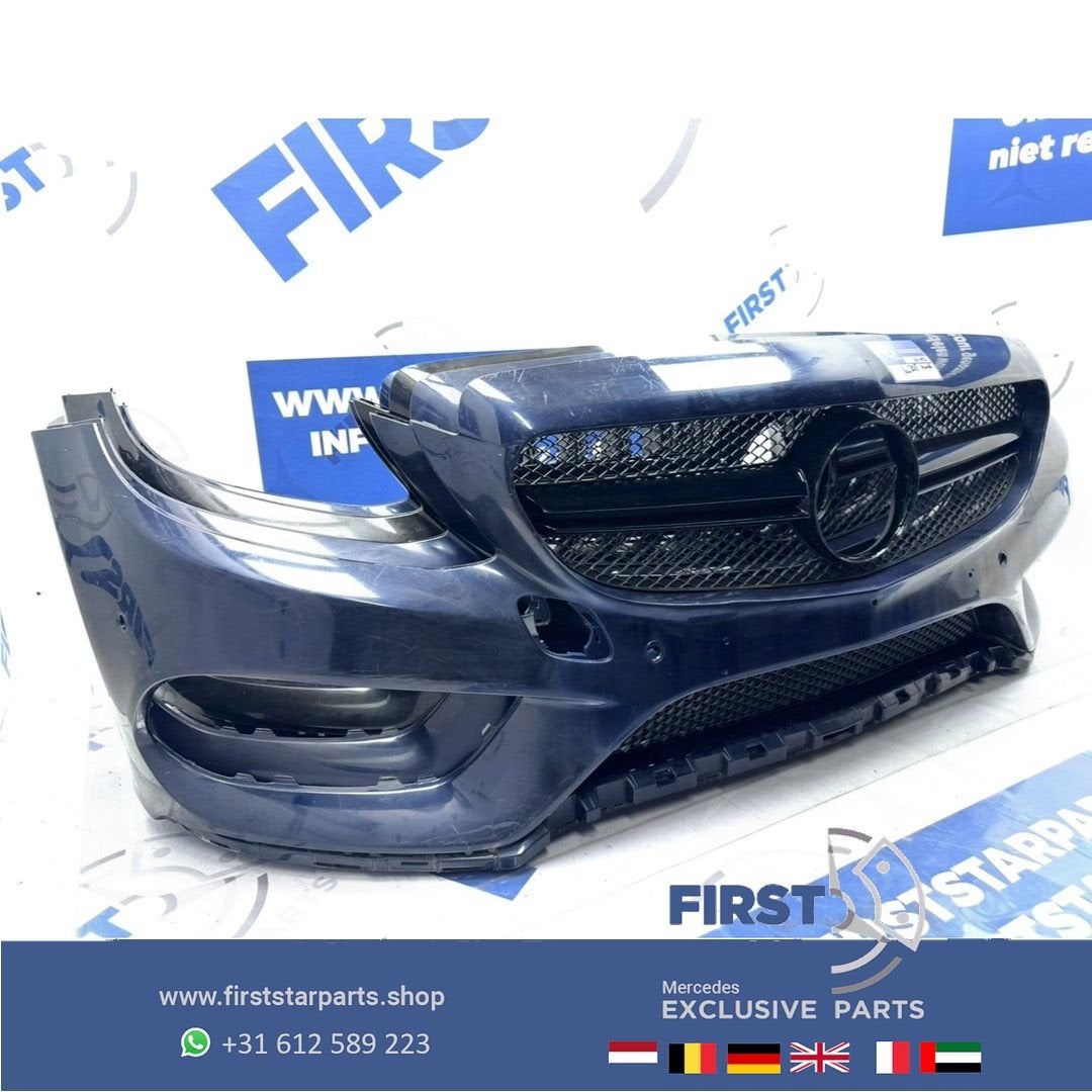 W205 BUMPER AMG VOORBUMPER 2014-2017 A2058850925 Mercedes C, Auto-onderdelen, Carrosserie en Plaatwerk, Gebruikt, -, Voor, Ophalen of Verzenden