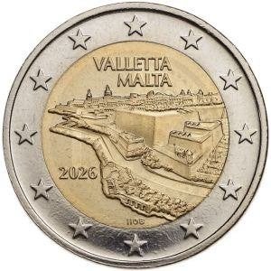 2 Euro Malta 2026 - Valletta - UNC, Verzenden, Malta, 2 euro, Losse munt
