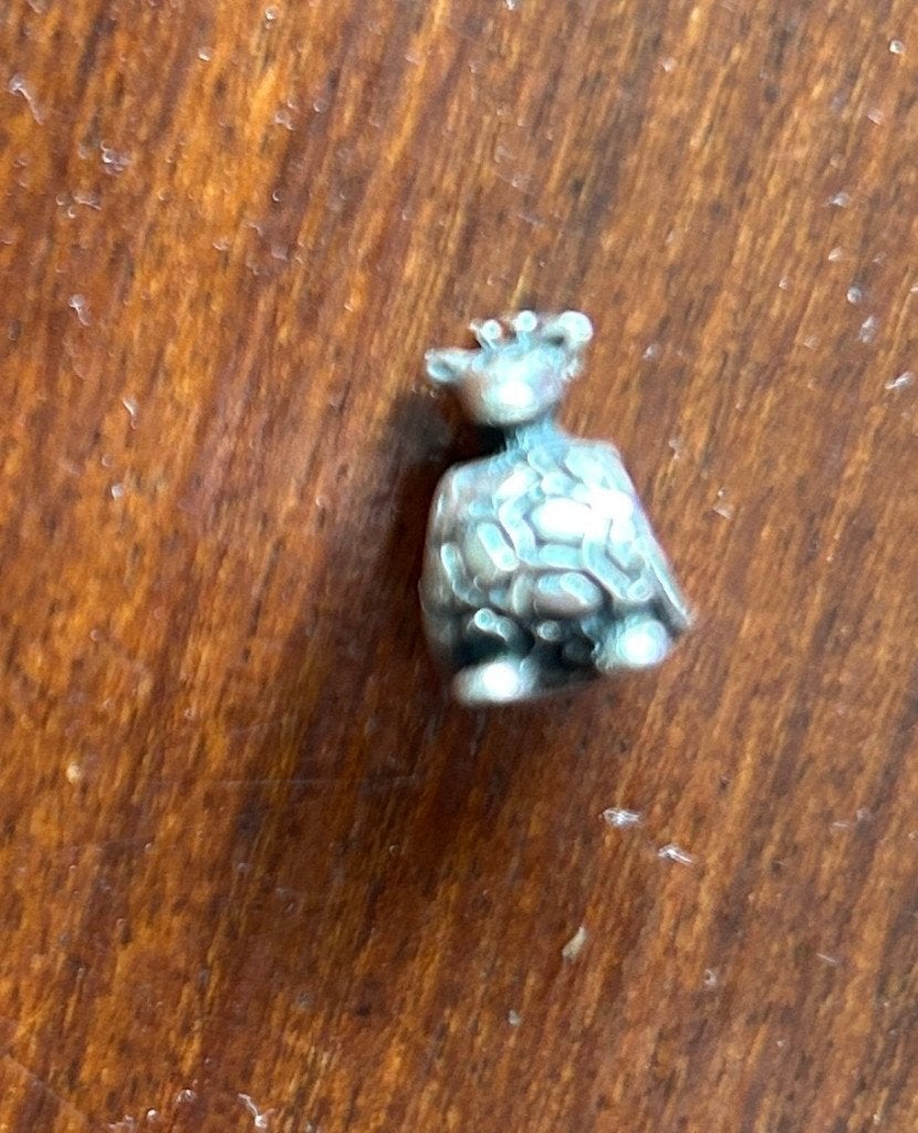 Zilveren Pandora bedel, giraf, Verzenden, Pandora, Zo goed als nieuw, 1 bedel