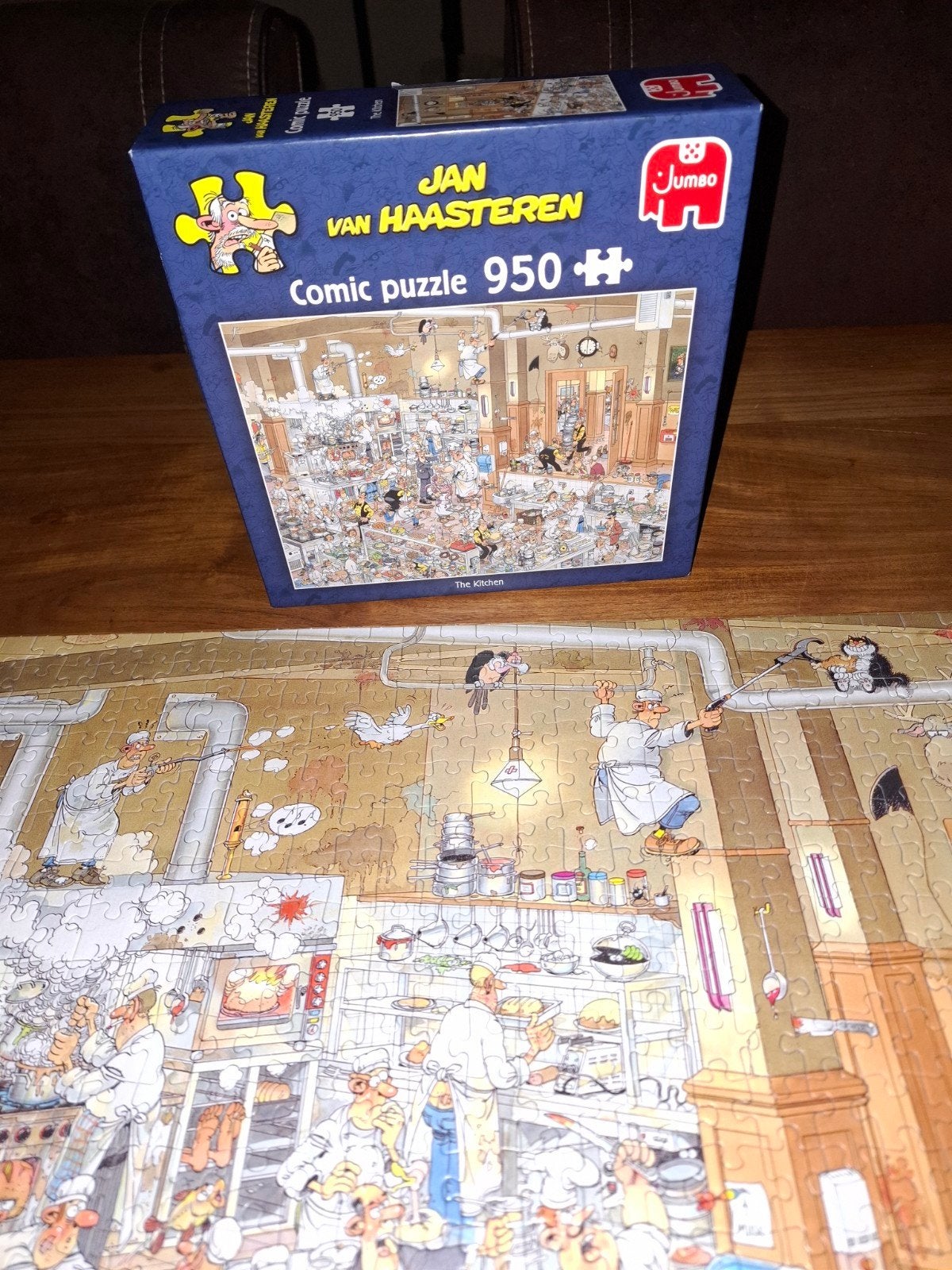 Jan van Haasteren Comic Puzzel - De Keuken 950 stukjes, Ophalen of Verzenden, 500 t/m 1500 stukjes, Zo goed als nieuw, Legpuzzel