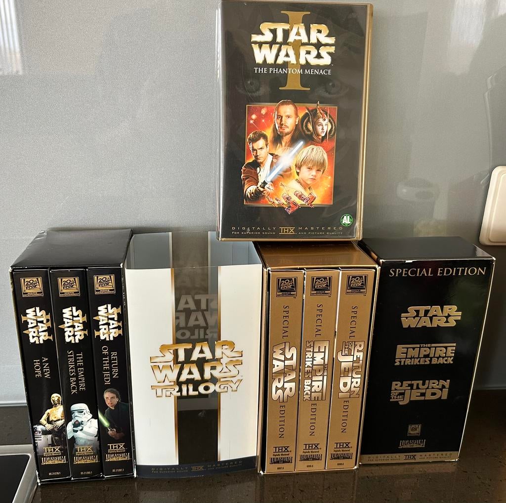 Star wars videobanden 7x, Verzamelen, Star Wars, Ophalen of Verzenden, Zo goed als nieuw, Actiefiguurtje
