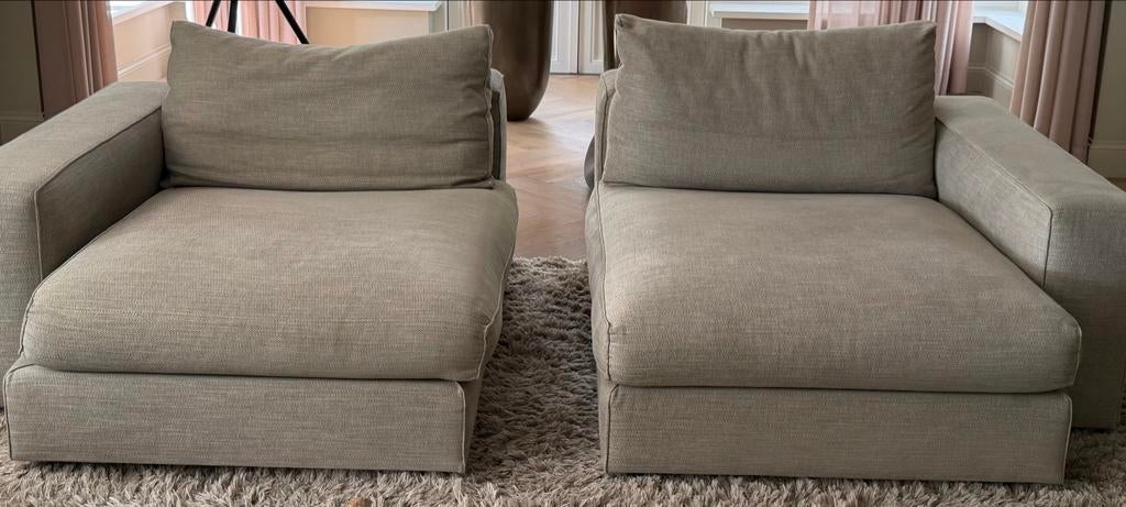 LINTELOO chaise longue 2x, Ophalen, 125 tot 150 cm, 150 tot 200 cm, Tweepersoons