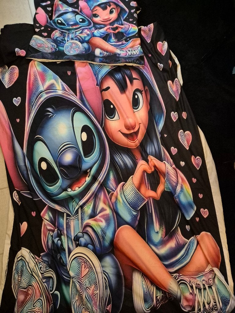 Stitch dekbedovertrek, Overige kleuren, Jongetje of Meisje, Dekbedovertrek, Nieuw