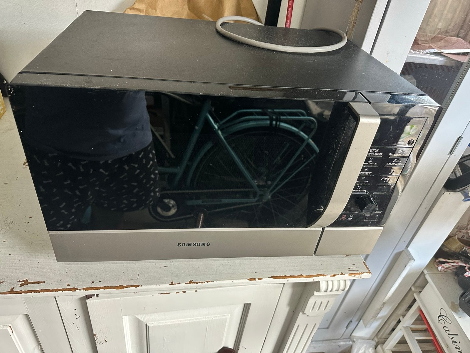 Samsung Combimagnetron - Kapot, Ophalen, Combimagnetron, Gebruikt, Grill
