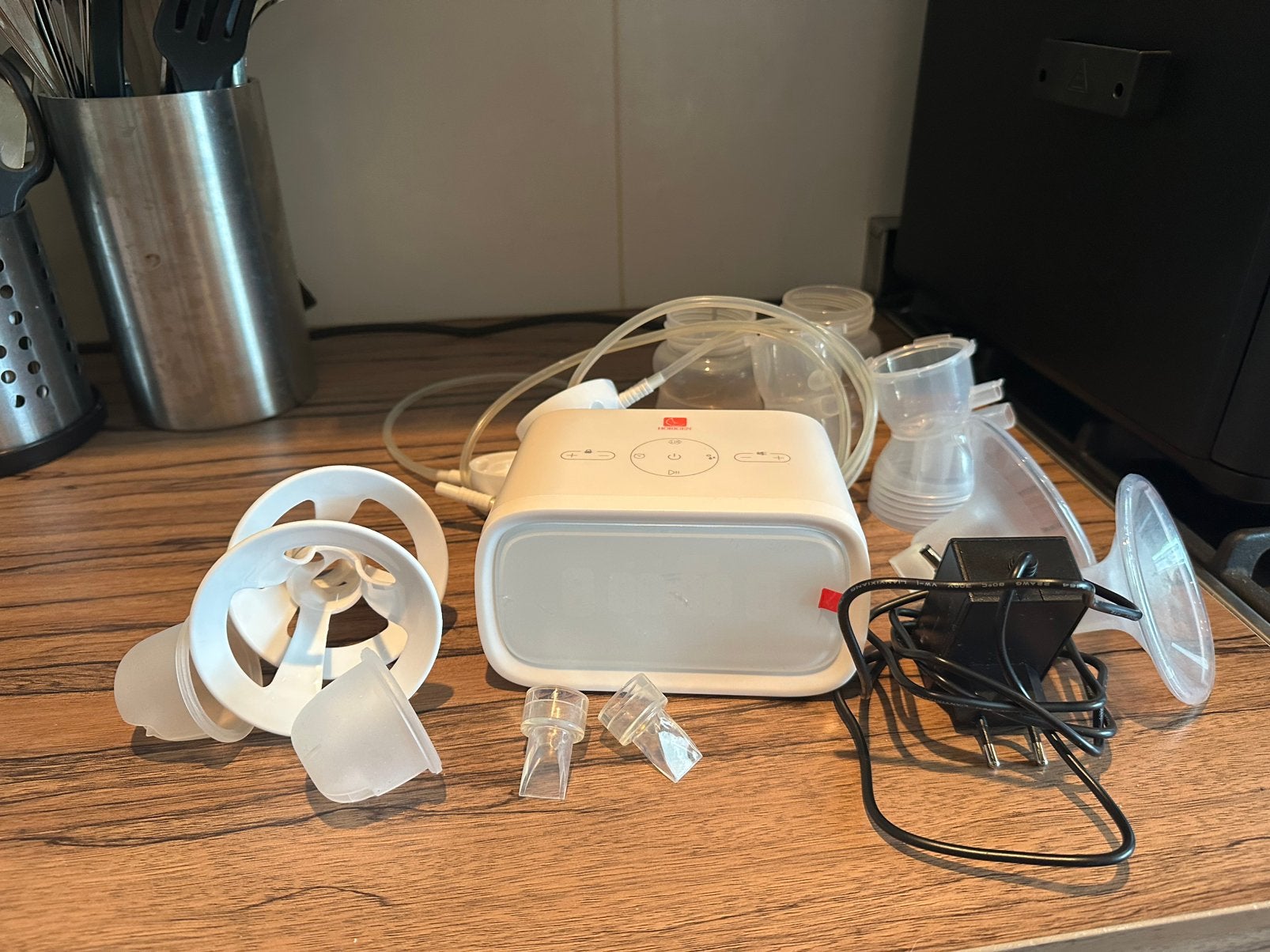 Horigen dubbel kolfapparaat Chicture plus, Kinderen en Baby's, Babyvoeding en Toebehoren, Ophalen, Zo goed als nieuw, Borstkolf