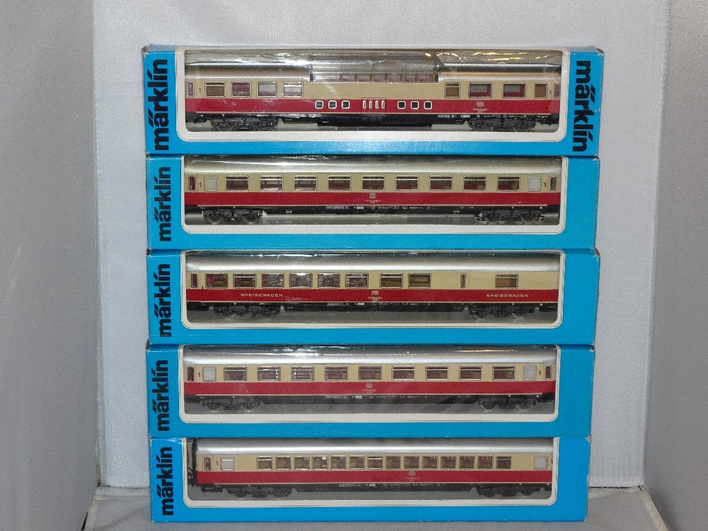 5 Marklin TEE wagons 4095/96/97/98/99  nieuw in OVP (#869), Wisselstroom, Ophalen of Verzenden, Märklin, Nieuw