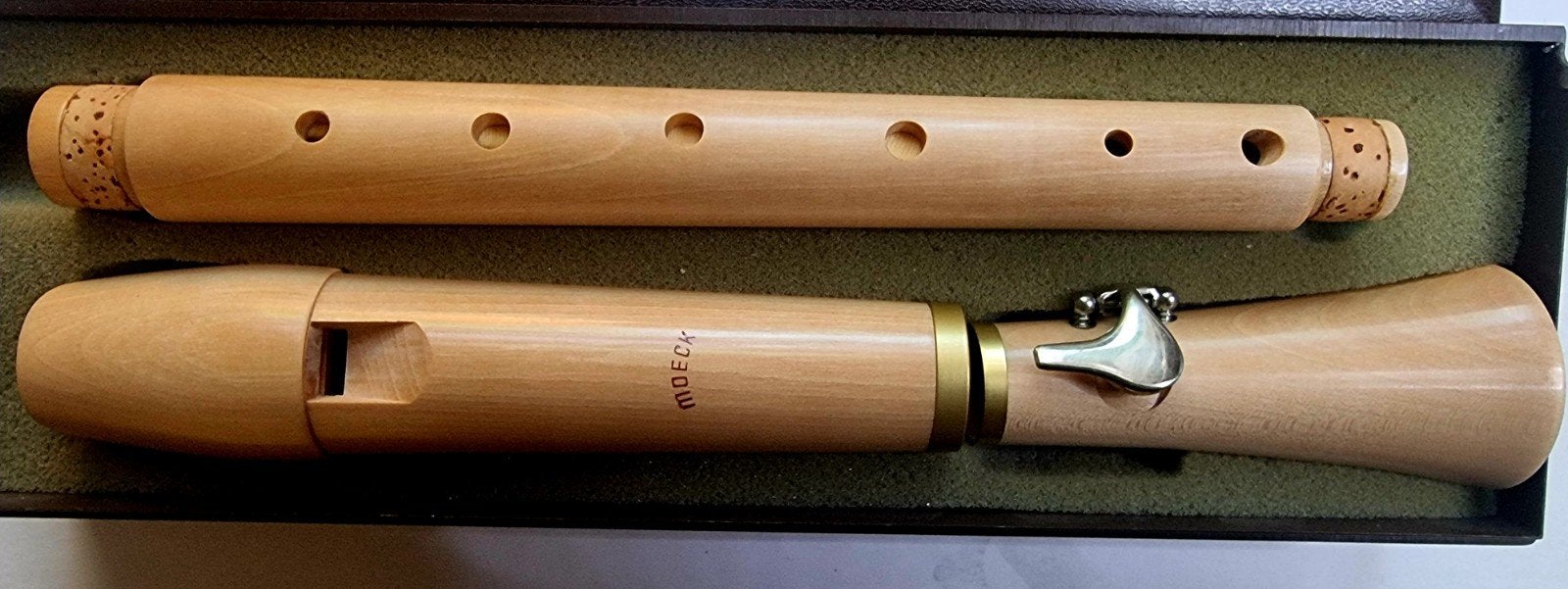 Moeck Flauto Dolce F Duitse boring met Pinkklep, Muziek en Instrumenten, Verzenden, Zo goed als nieuw, Overige typen, Met koffer, hoes of etui