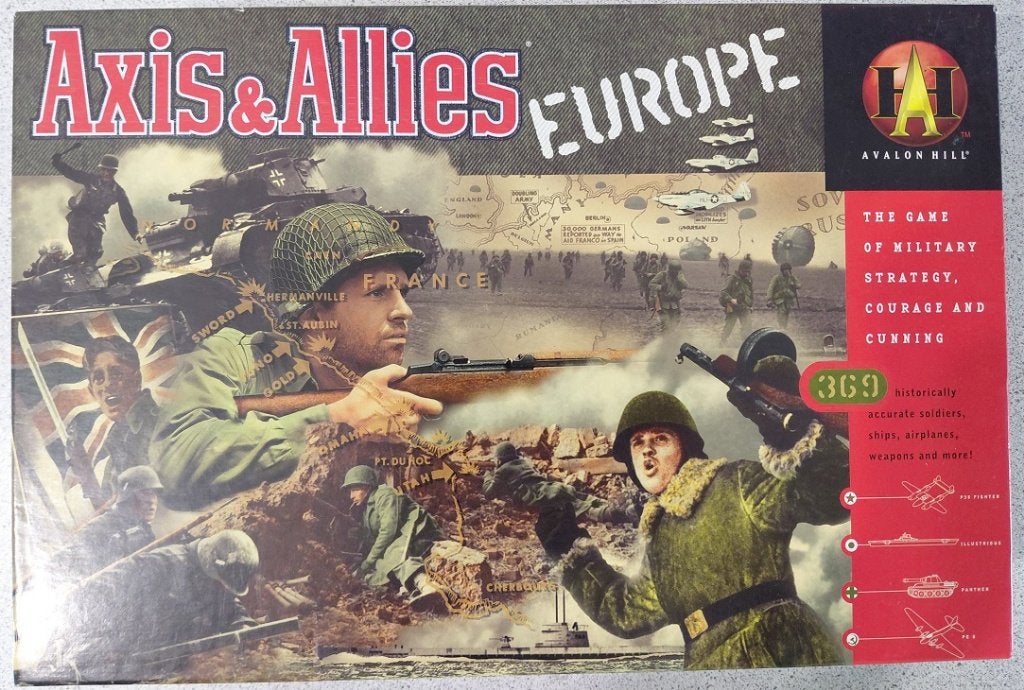 Axis & Allies Europe - Strategisch bordspel WOII, Een of twee spelers, Ophalen of Verzenden, Nieuw, Avalon Hill