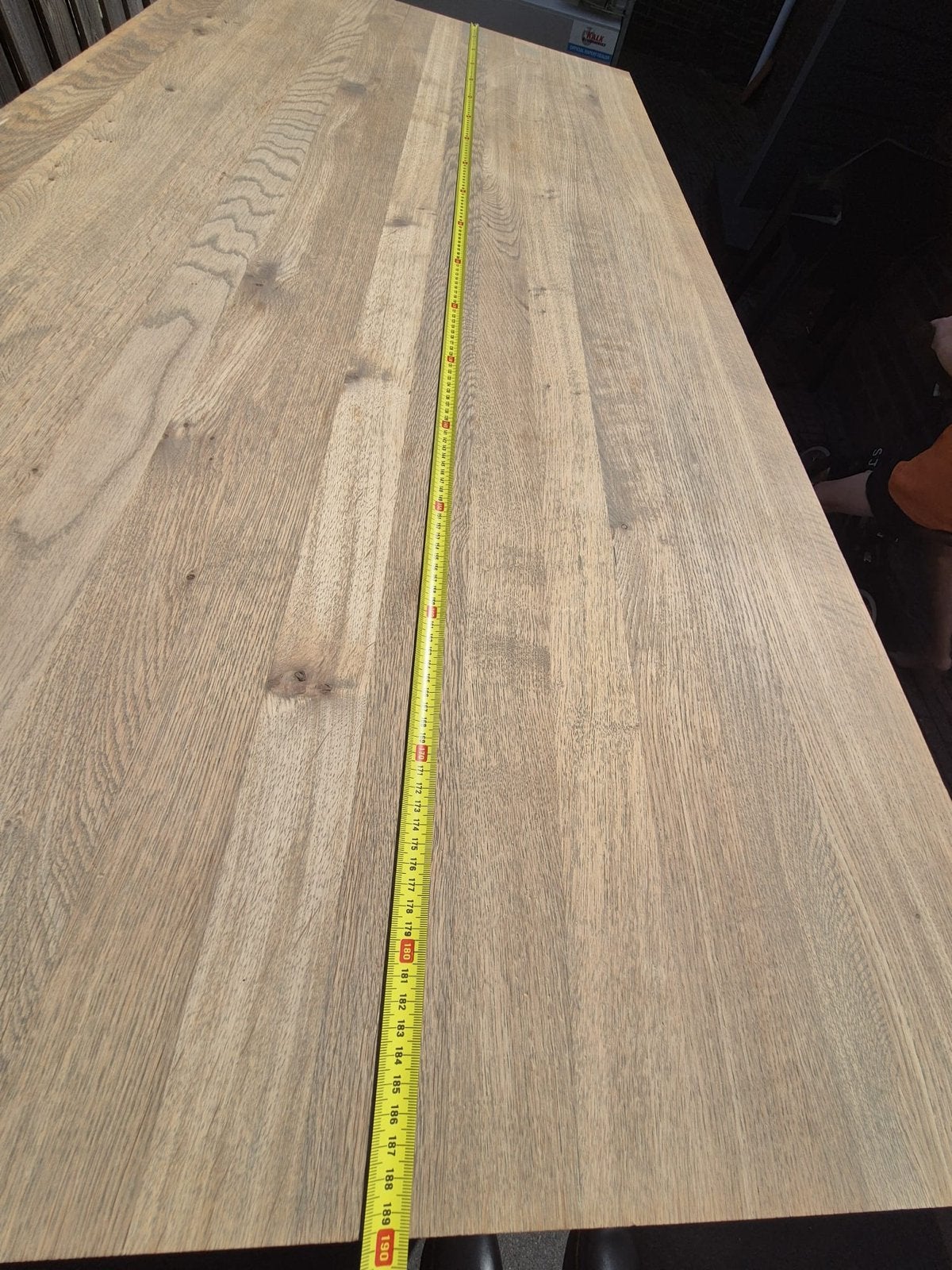 Landelijke meubelset | Eettafel + tv-meubel + salontafel, Ophalen, Gebruikt, Eikenhout, 50 tot 100 cm