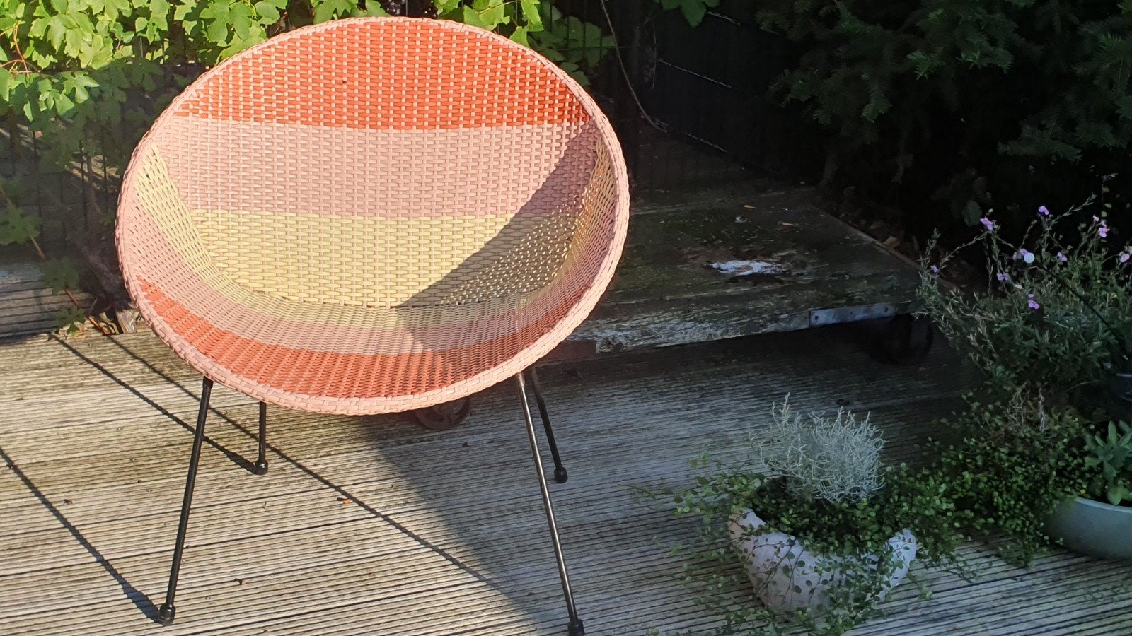 Karwei loungestoel Jolien, fauteuil in nette staat, Ophalen, Overige kleuren, Kunststof, Gebruikt
