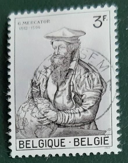 Belg jaar 1962 cob nr 1213 mooie ronde stempel, Postzegels en Munten, Ophalen of Verzenden, Gestempeld, Gestempeld