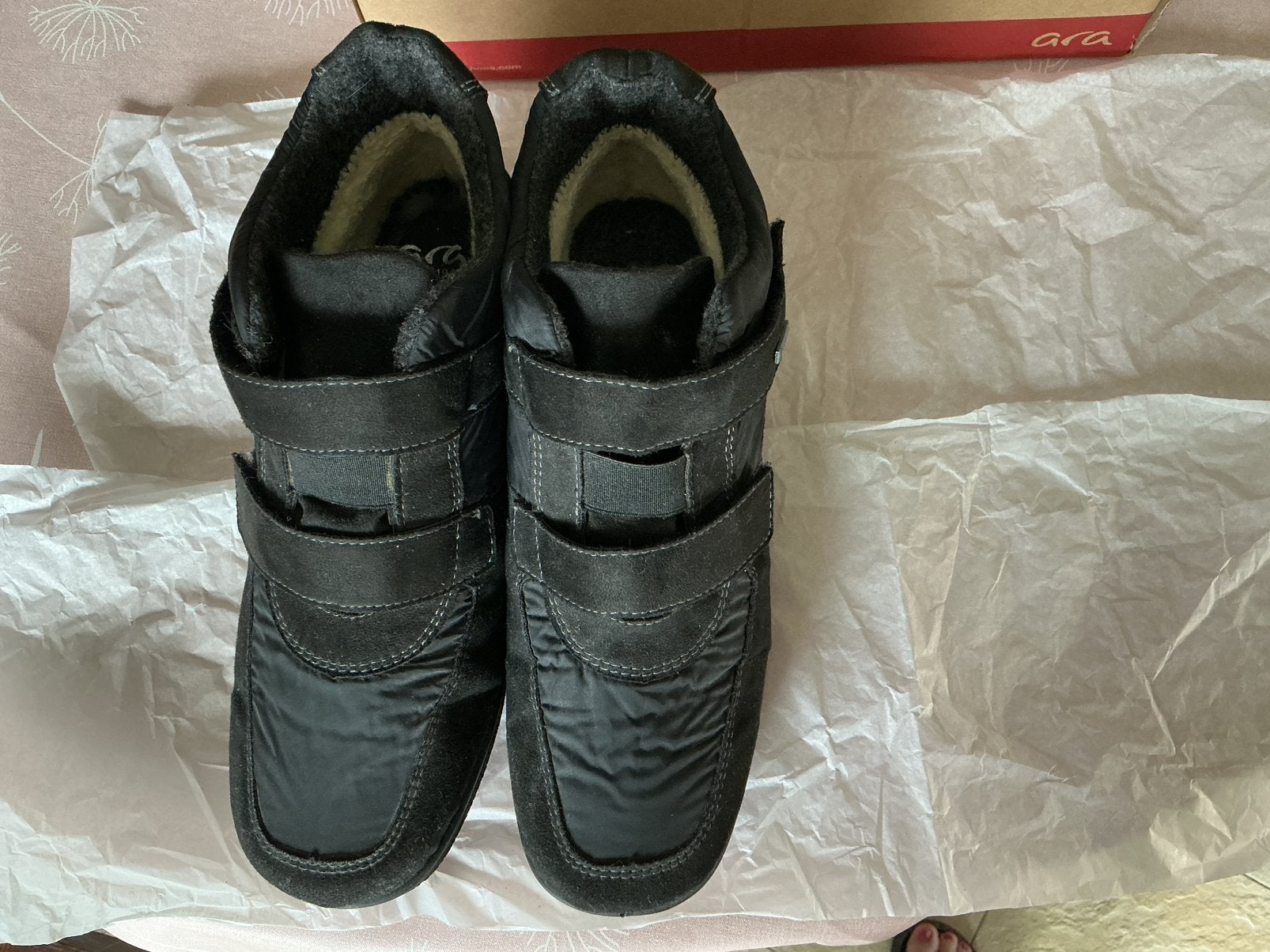Nieuwe Ara zwarte gevoerde schoenen maat 38-39., Zwart, Lage of Enkellaarzen, Nieuw, Ophalen of Verzenden