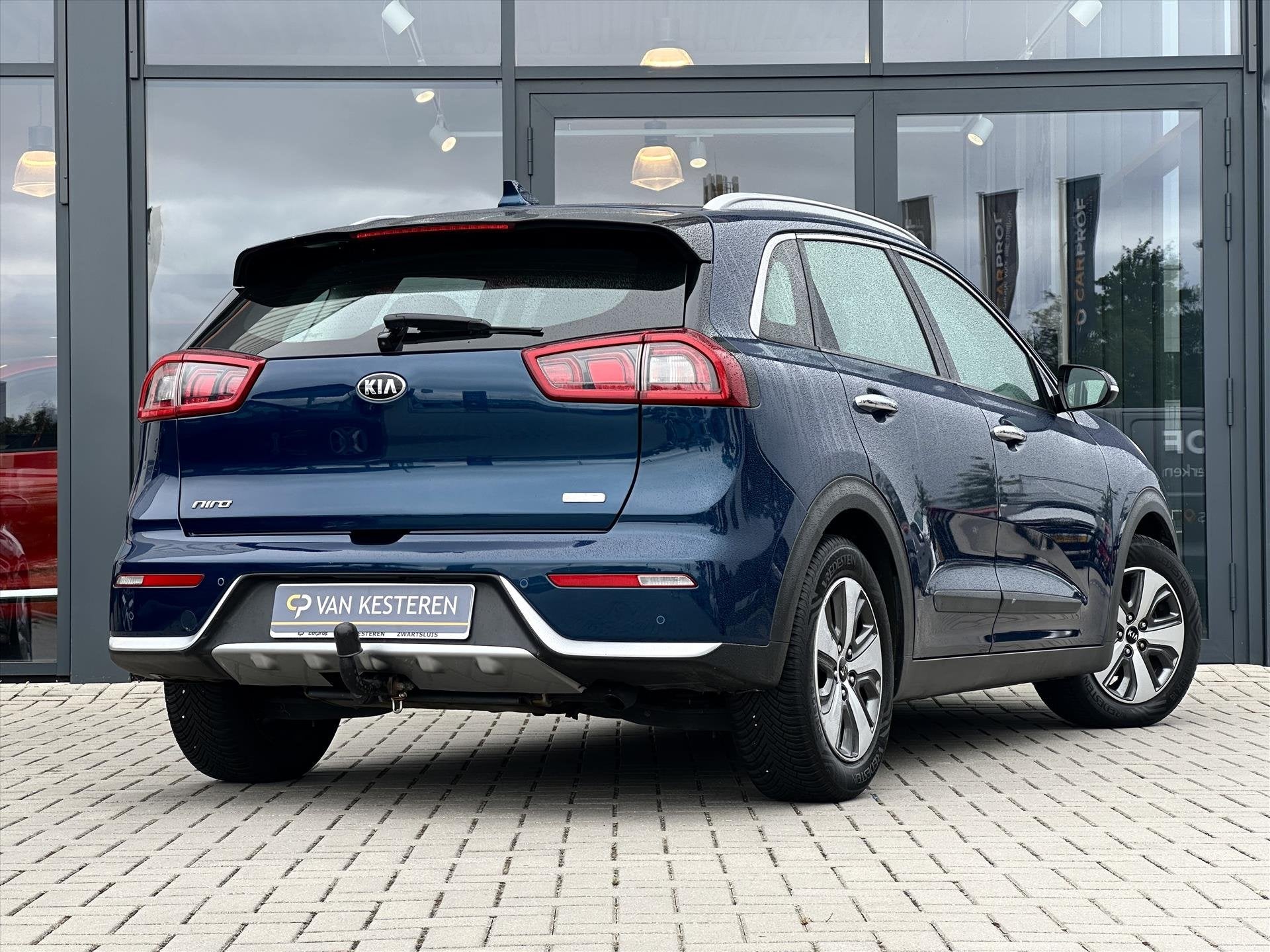 KIA Niro 1.6 GDi Hybrid 141pk DCT6 DynamicLine | Trekh. | Ca, Auto's, Kia, Automaat, Parkeersensor, Gebruikt, Blauw