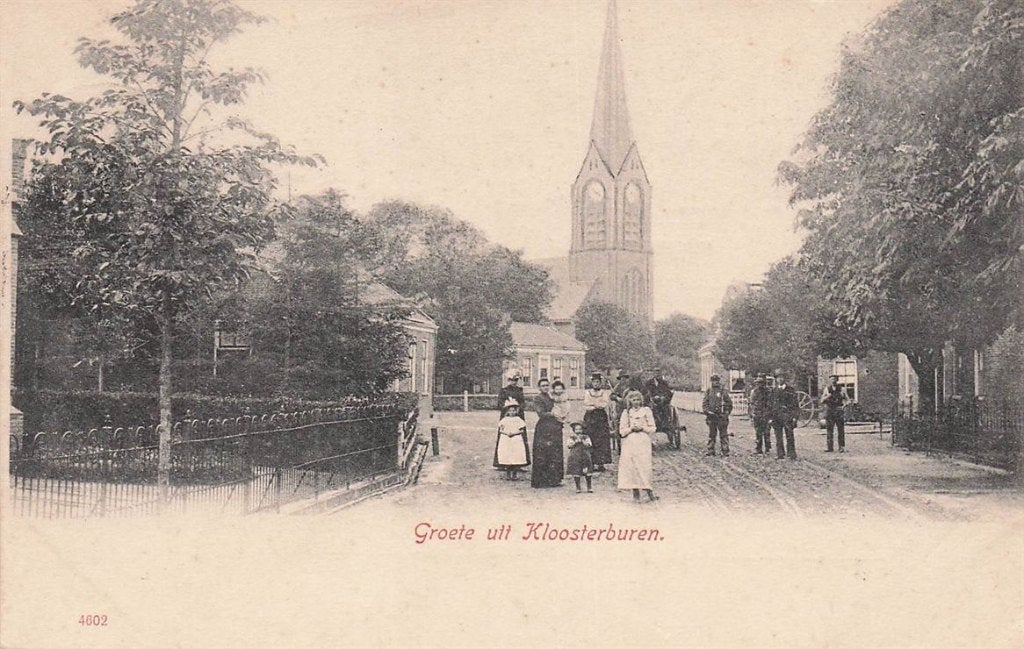 702-392-027 Groete Uit Kloosterburen, Verzenden, Voor 1920, Groningen