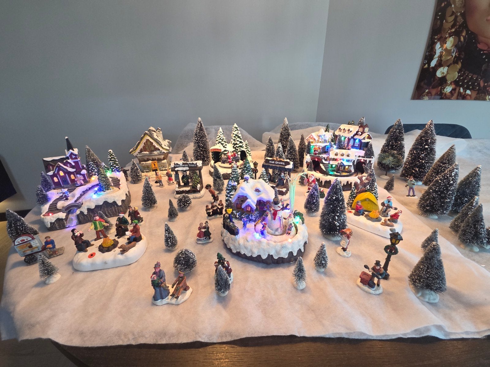 Kerstdorp verschillende merken, Ophalen of Verzenden, Zo goed als nieuw