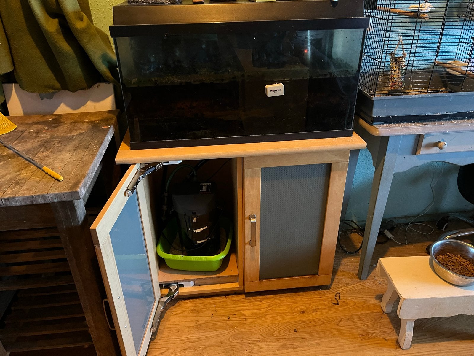 Te koop juwel aquarium met kast ,, Dieren en Toebehoren, Ophalen, Verwarming, Gebruikt, Leeg aquarium