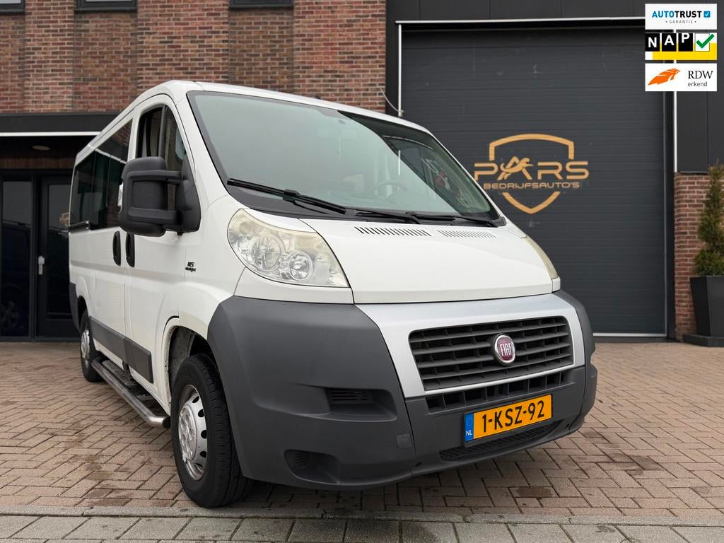 Fiat Ducato Combinato 30 2.0 MultiJet KH1 Actual 9 persoons, Auto's, Voorwielaandrijving, Euro 5, Stof, Zwart
